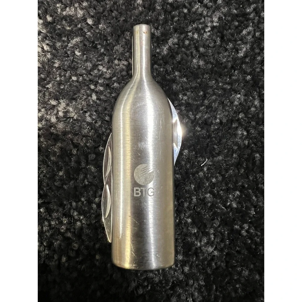 BTG Wine Bottle Opener Multi Tool Corkscrew Knife Barware Bartender Gift